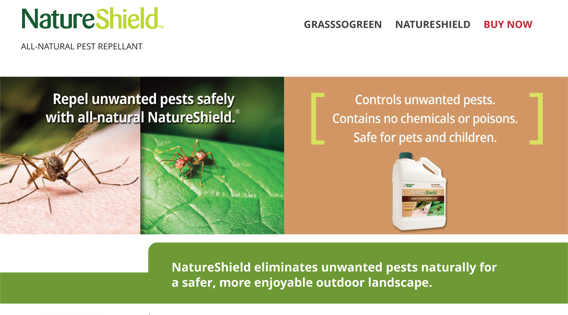 Website: NatureShield micro-site, Home