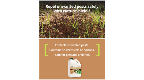 Website mobile view: NatureShield micro-site, Home