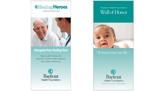 Donor program brochure covers