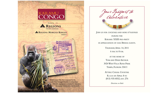 Bwana pre-party Invitation inside