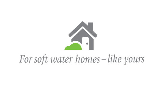 Soft water homes icon and tag line