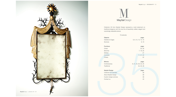 Catalog – Contents spread